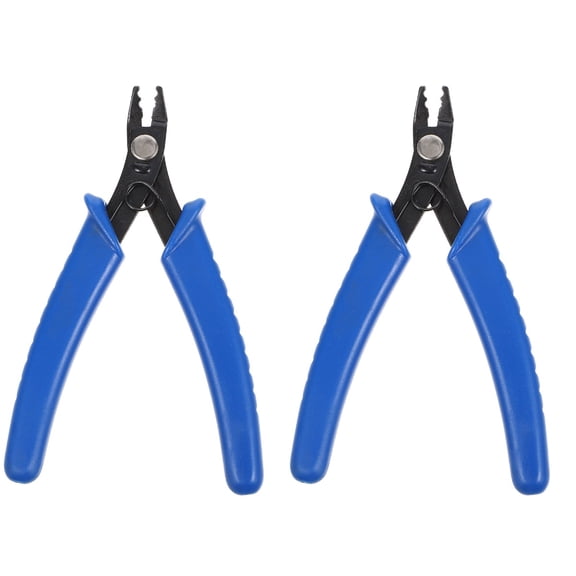 2 Count Bead Pliers Mini Tools Jewelry Wire for Crimp Beads Round Clips Crimper