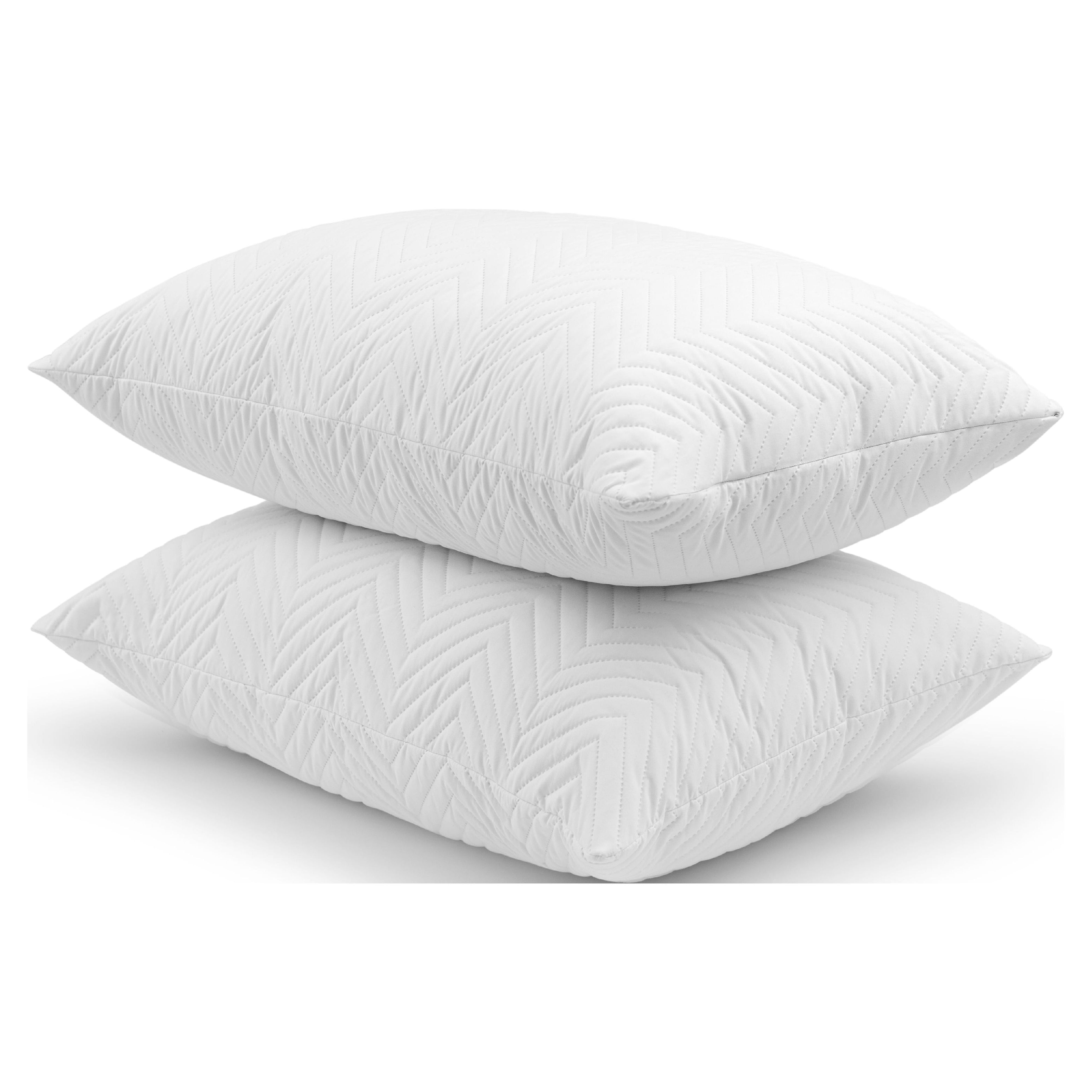 2 Count) Beautyrest Silver® Quilted Comfort™ Memory Foam Bed Pillows,  Standard/Queen 