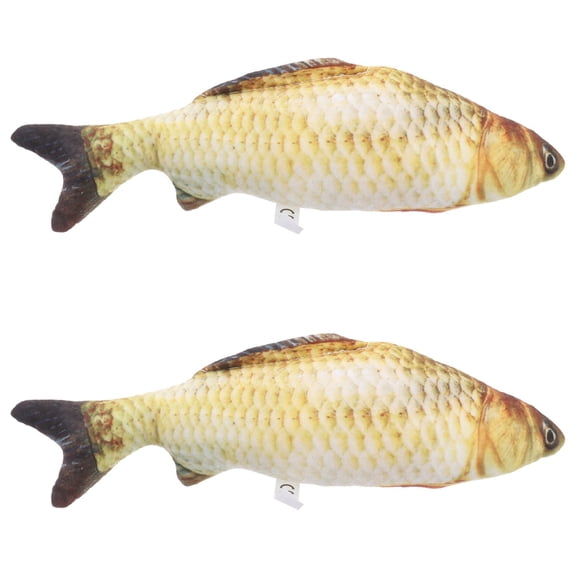 2 Count Big Fish Soft Toy Shaped Pillow Decoration