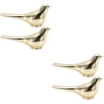 thumbnail image 1 of 2 Count Bird Shaped Door Pulls Magnets Cabinet Handles Golden, 1 of 6