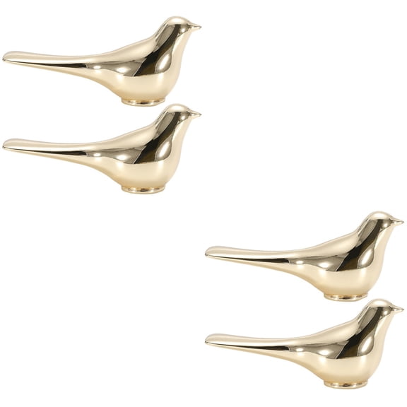 unbranded 4 pcs Cabinet Knobs Bird Shaped Dressers Knob Bedroom Decorative Drawer Knob Ornament