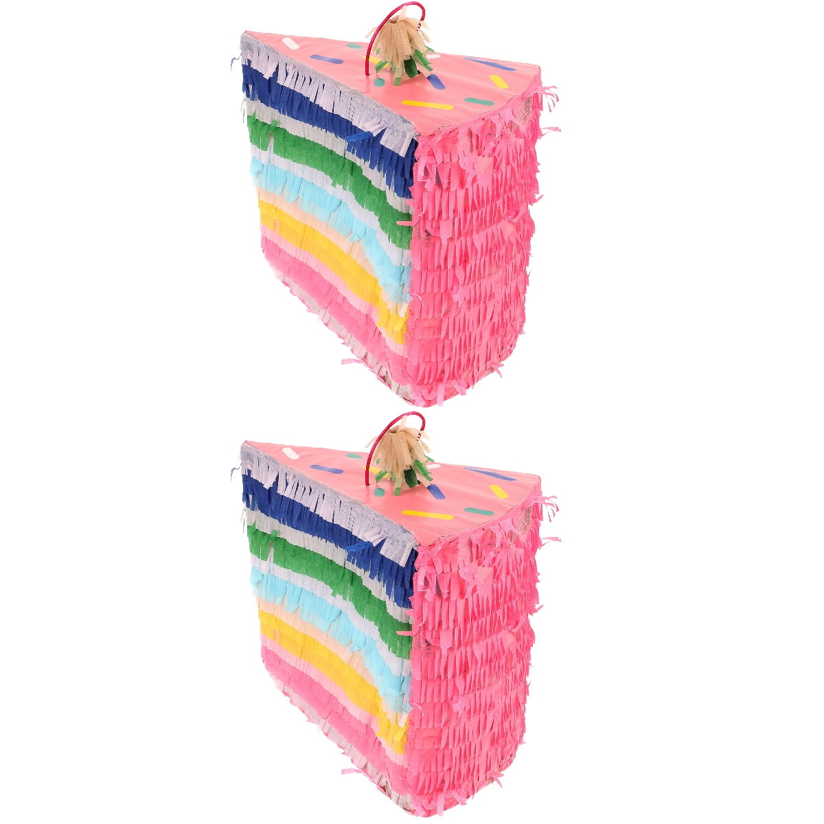 2 Count Birthday Pinata Carnival Cake Sprinkles Piata Baby Child Pink