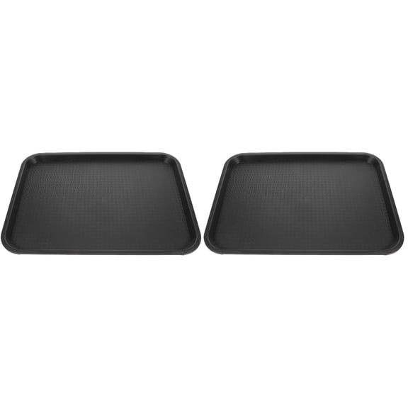 2 Count Boots Black Pet Water Bowl Plastic Tray Mats for Entryway Versatile Storage Thicken