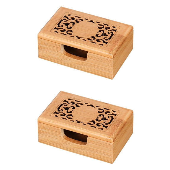 2 Count Business Card Holder Cube Storage Organizer Practical Name Case