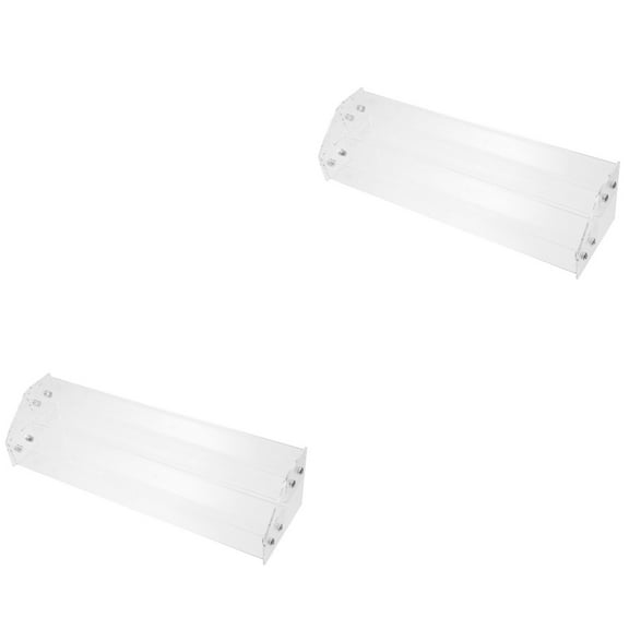 2 Count CD Storage Rack Recorder Display Cabinet Case Office