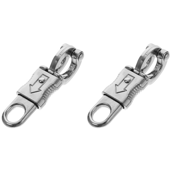 LABSERRON Quick Release Panic Snap Hook Durable Zinc Alloy for Riding Accessory 2Pcs