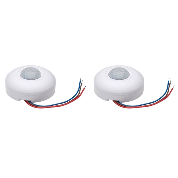 2 Count Ceiling Sensor Switch 12 Volt Motion Detector for Lighting