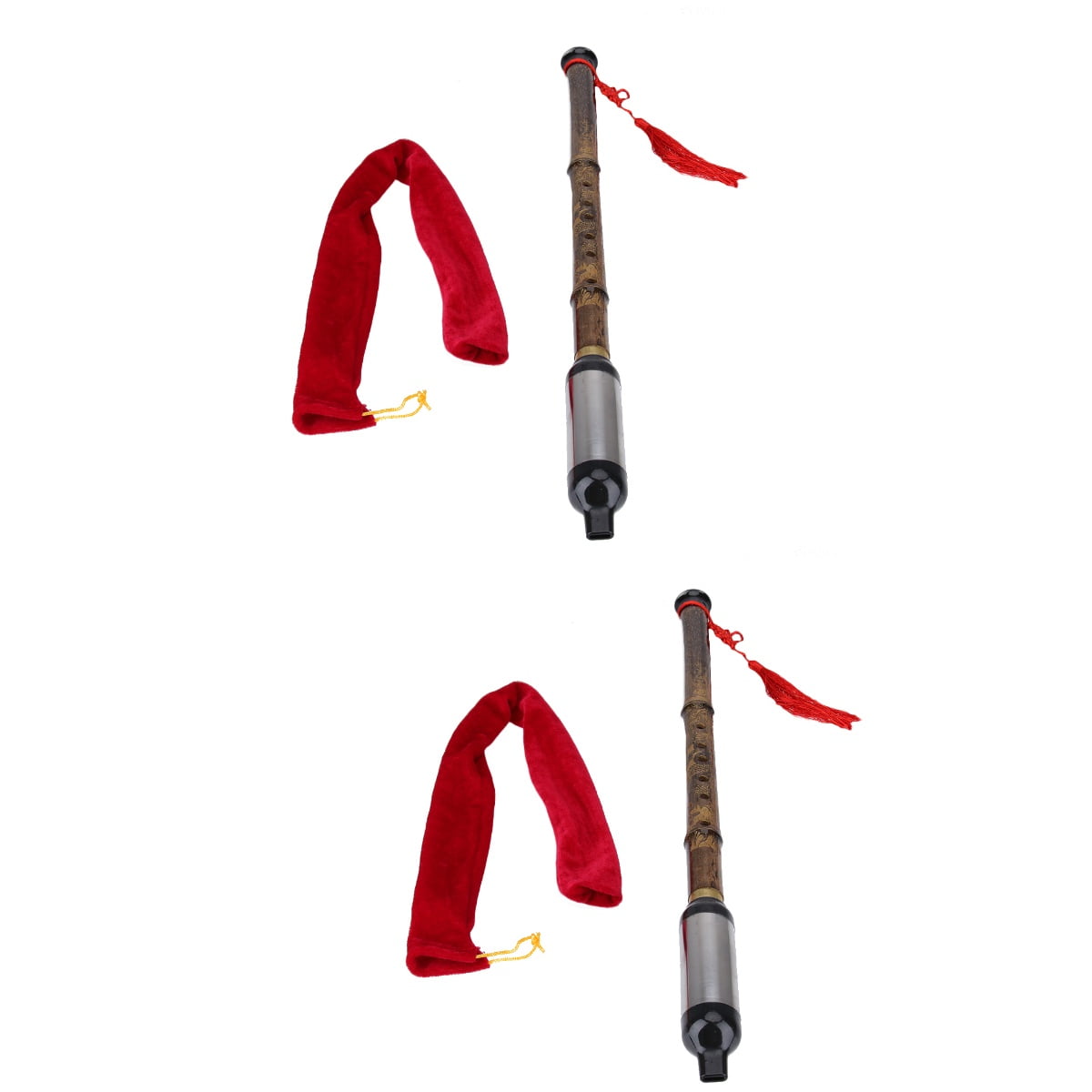 2 Count Chinese Musical Instrument 54.00X3.50X3.50CM