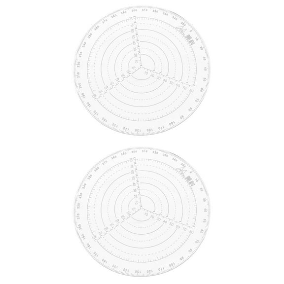 2 Count Circle Cutter Centering Ruler Measuring Tool Work