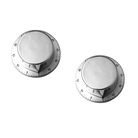 TAILTOSS Egg Timer, Stainless Steel ABS, Easy to Check Time, Cooking Baking, Loud Alarm 2Pcs