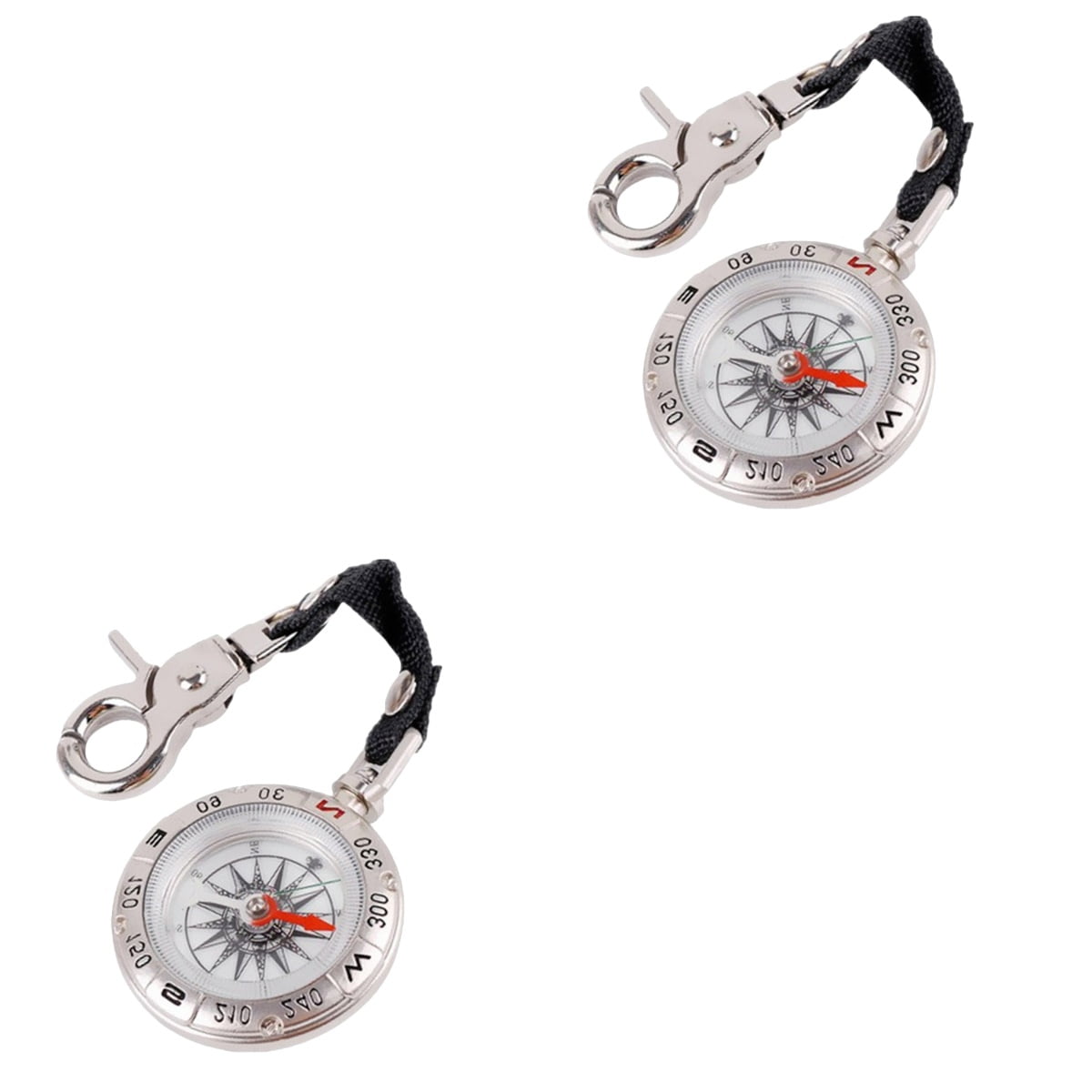 2 Count Compass Keychain Antique Gift Functional Travel - Walmart.com