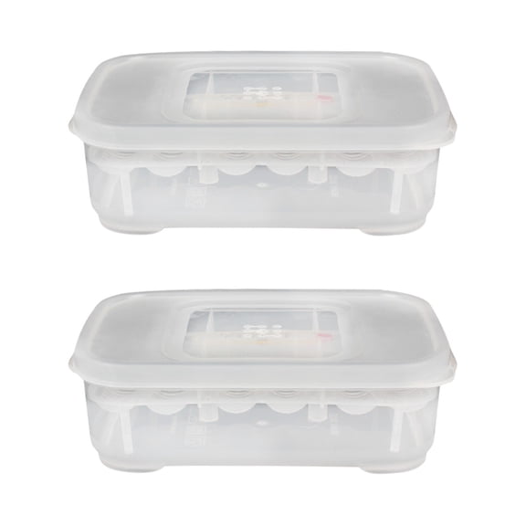 LITINKIMI Isolation Box 2Pack 6.5x4.3x2in Acrylic For Reptiles Breeding