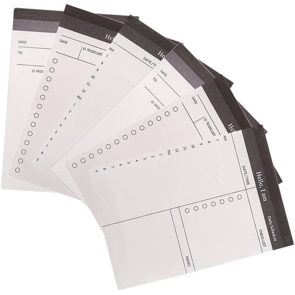 2 Count Daily Planner Adjustable Electrical Spiral Notebook Organizer Work White