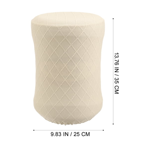 2 Pack Reusable Elastic Water Dispenser Bucket Covers for 5 Gallon Water Jugs, Beige Sleeve for Home and Office Use