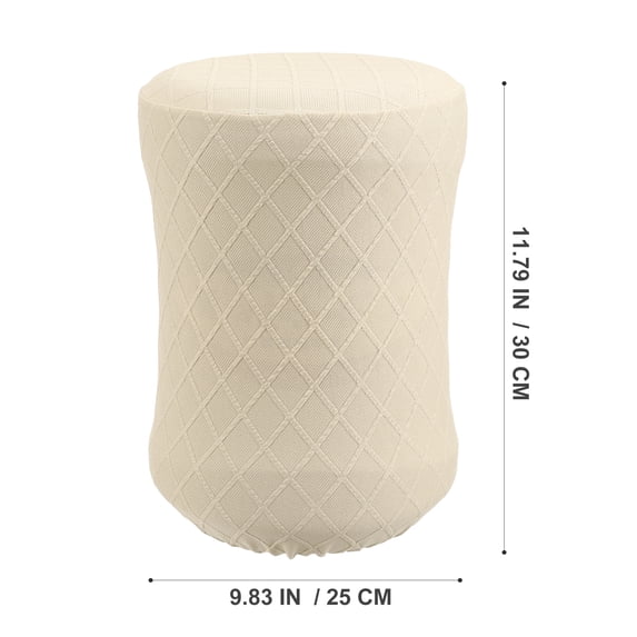 2 Pack Reusable Elastic Water Dispenser Bucket Covers for 5 Gallon Water Jugs, Beige Sleeve for Home and Office Use