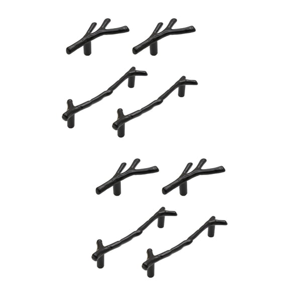 2 Pieces Antique Cabinet Knobs Furniture over Door Hooks Unique Drawer Handles Black