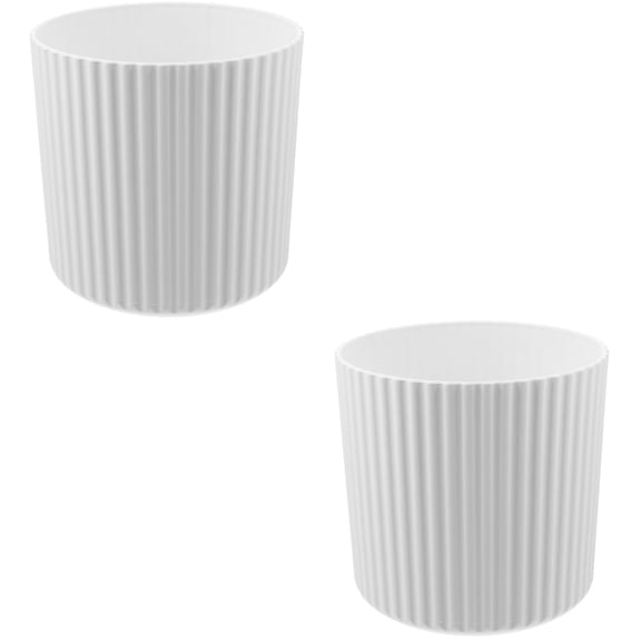 2 Count Desktop Garbage Container Bathroom Mini Trash Can White Bin