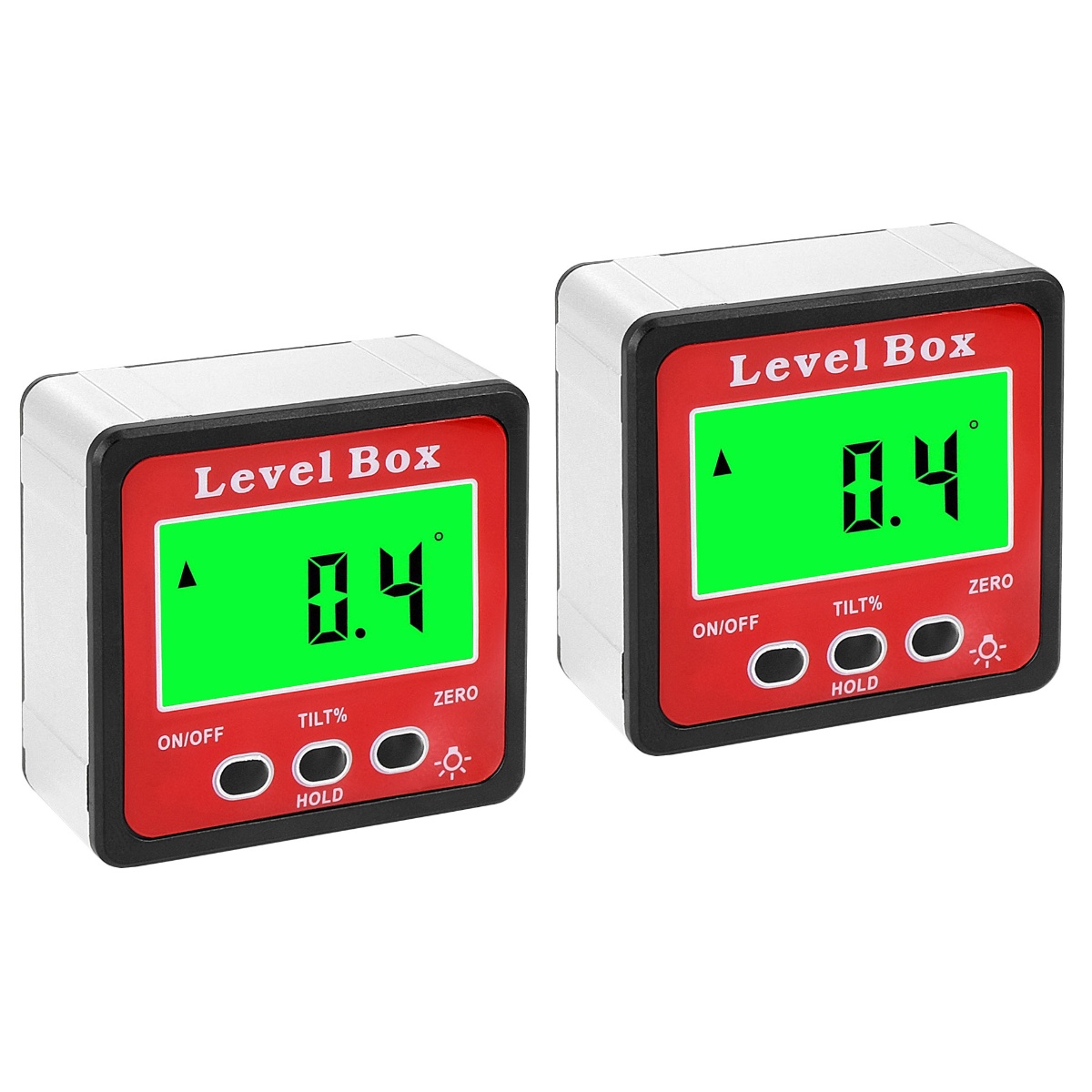 2 Count Digital Protractor Level Angle Finder Batteries Mini Battery