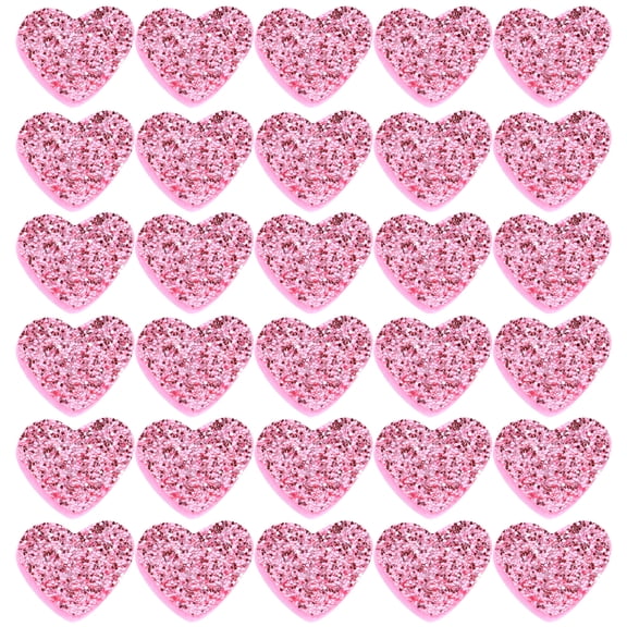 SOPOTUTU Heart Shaped Sequin Patches for Crafts, 400 Pieces Shiny Love Embellishments for Clothing, Decoration