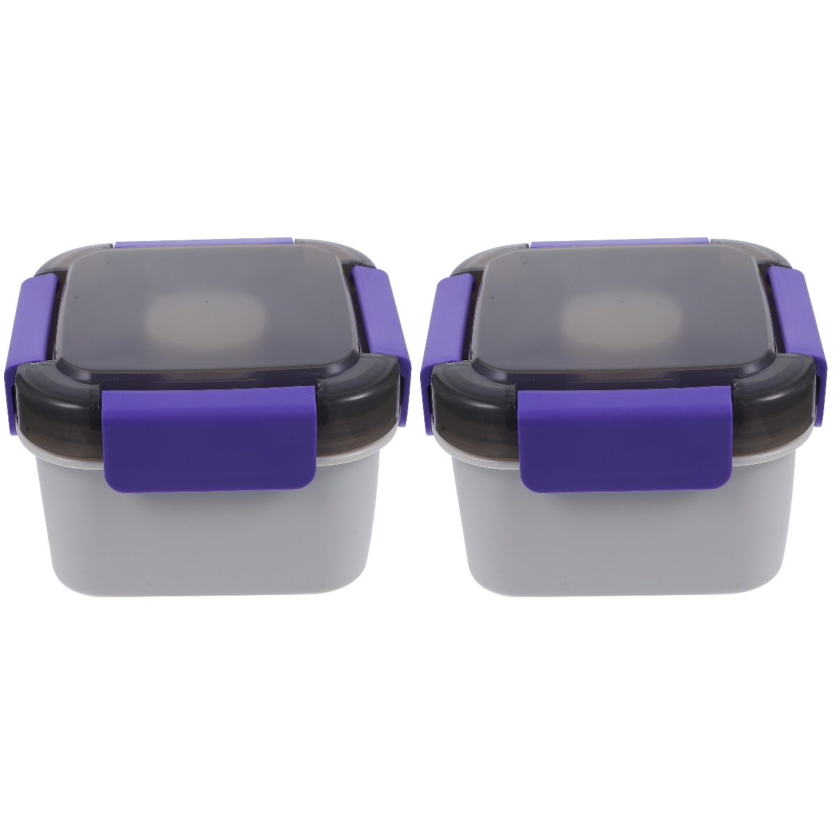2 Count Divided Salad Bowls Small Lunch Container Heated Lunchbox for