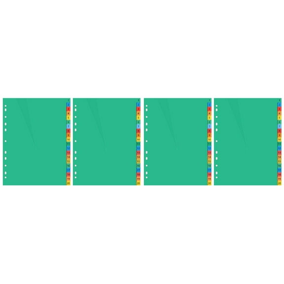 2 Count Dividers Index Page Slip Document Separators Household Tab