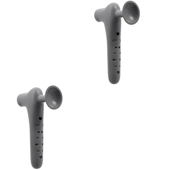 2 Count Door Handle Sleeve Protector Protectors Heavy Stopper Baby Child Grey