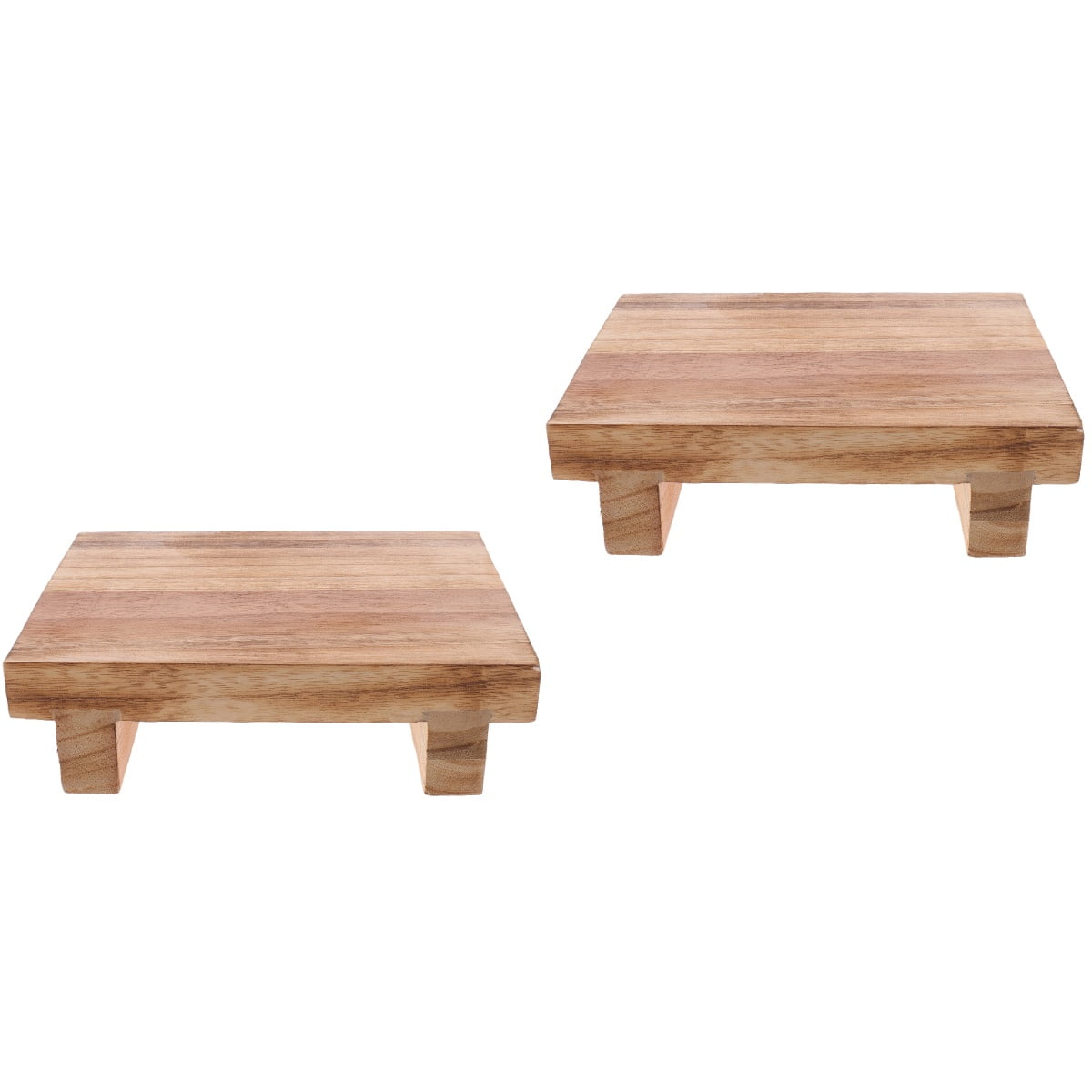 2 Count Elderly Footstool Rest Collapsible Step Stools for Adults