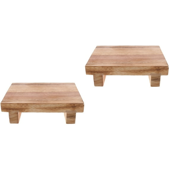 2 Count Elderly Footstool Rest Collapsible Step Stools for Adults Camping Footstools Small Office Child