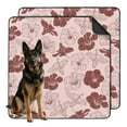 thumbnail image 1 of 2-Count Extra Large Floral Design Pet Training Mats, Washable Reusable Dog Pee Pads 48x48 Inches, Non-Slip Housebreaking Pads for Large Breed Puppy Indoor Potty Area, 1 of 8