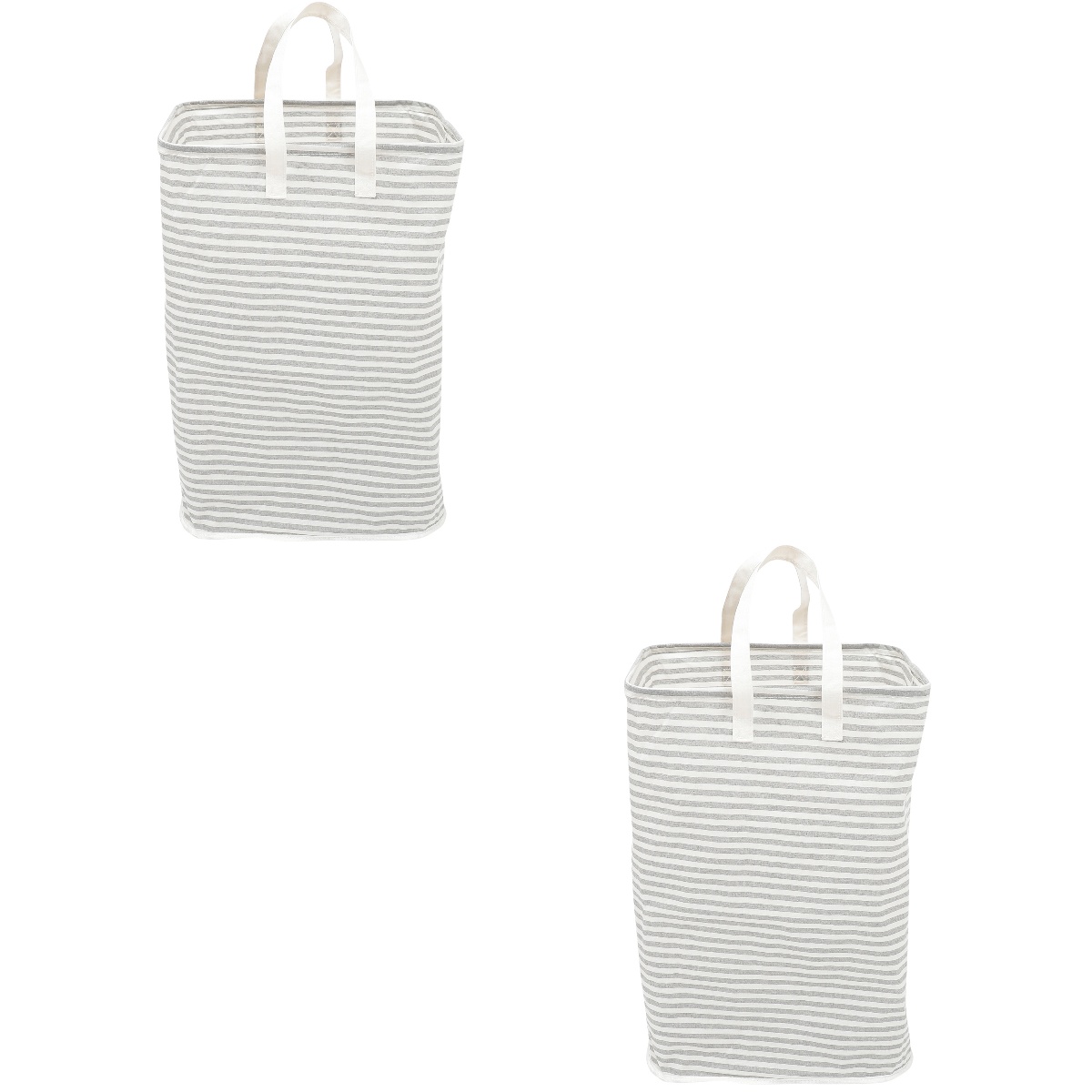 2 Count Fabric Laundry Basket Collapsable Cloth Baskets Clothes Hampers