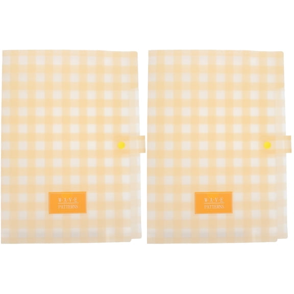 2 Count File Holder Storage Rack Bins Office Accessories Yellow