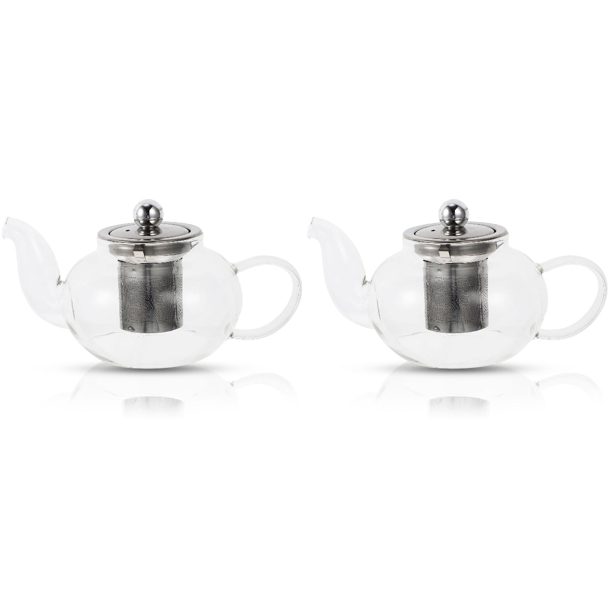 2 Count Filter Teapot Coffee Warmer Espresso Stovetop Glass Kettle ...