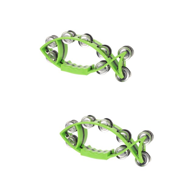 2 Count Fish Shaped Hand Bell Music Instruments for Kids Childrens Toys