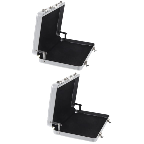 2 Count Flash Card Organizer Holder Gift Delicate Business Cards Mini Cute Password Briefcase Miss Man