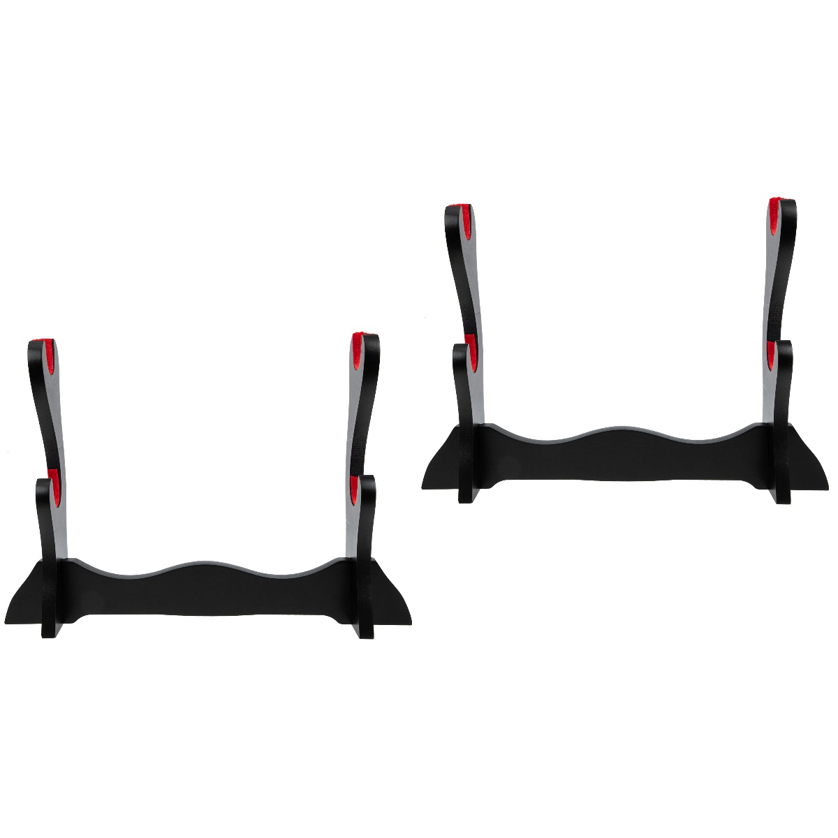 2 Count Flute Display Stand Shelf Desktop Monitor Mount Collection Rack