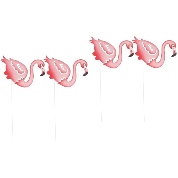 2 Count Globes Flamingo Flower Arrangement Exquisite Garden Decoration Lawn