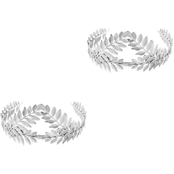 2 Count Gold Stamping Top Hat Party Supplies Cake Leaf Headband Vine Bride