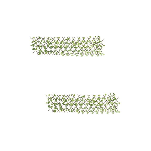 2 Count Grass Fence Privacy Screen Artificial Leaf Easy to Use