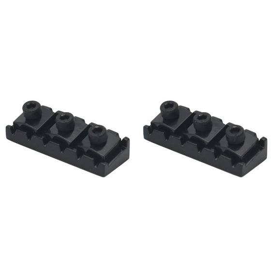 2 Count Guitar Locking Nut for Tone Improvement Double Lock System Guitar Tremolo System Electric Guitar