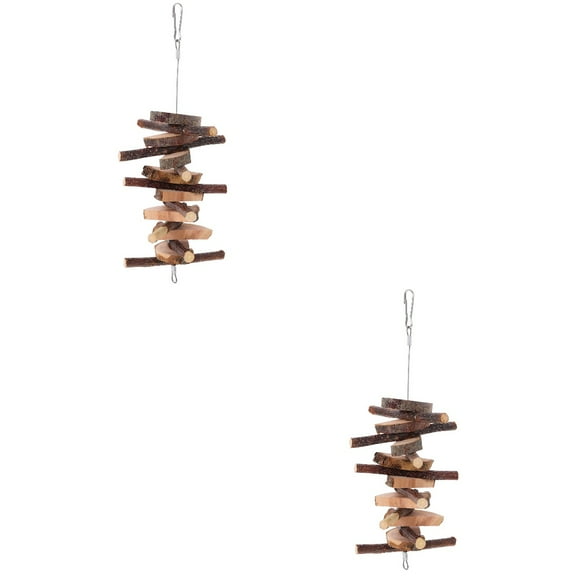 2 Count Hamster Rabbit Guinea Pig Toys Teeth Chewable Tablets Snacks