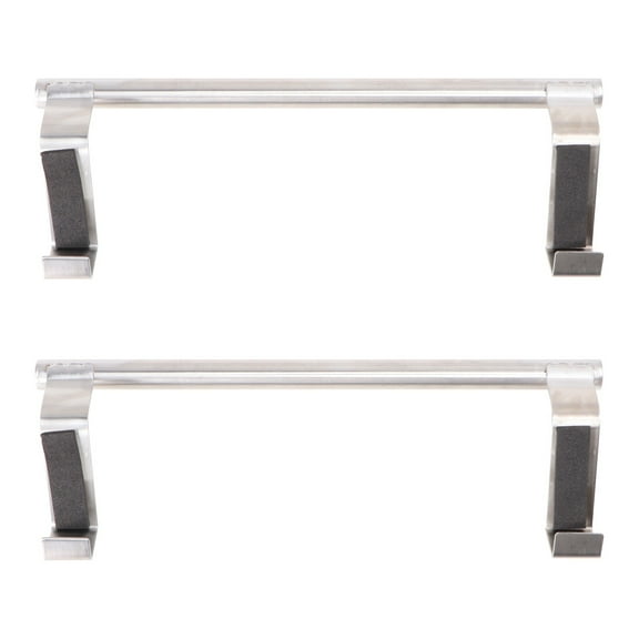 WRISTBIQUE 2Pack Home Kitchen Organizer Bar Towel Hanger Space Saving Silver