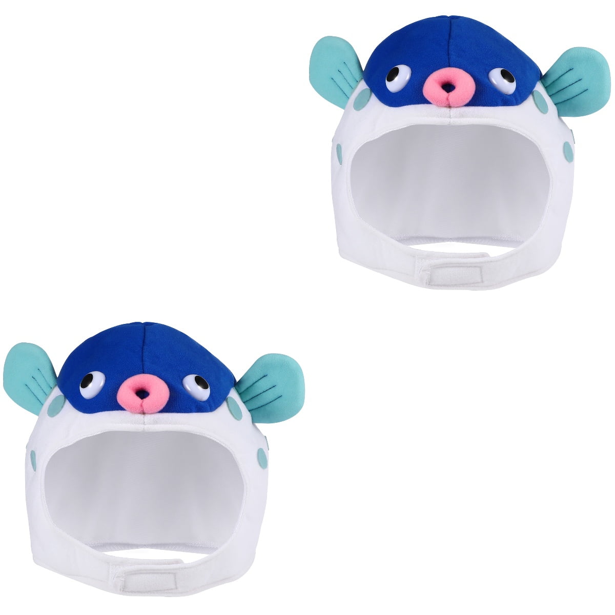 2 Count Hats Dreses Plush Puffer Fish Headwear Sourkout Disguise Hat