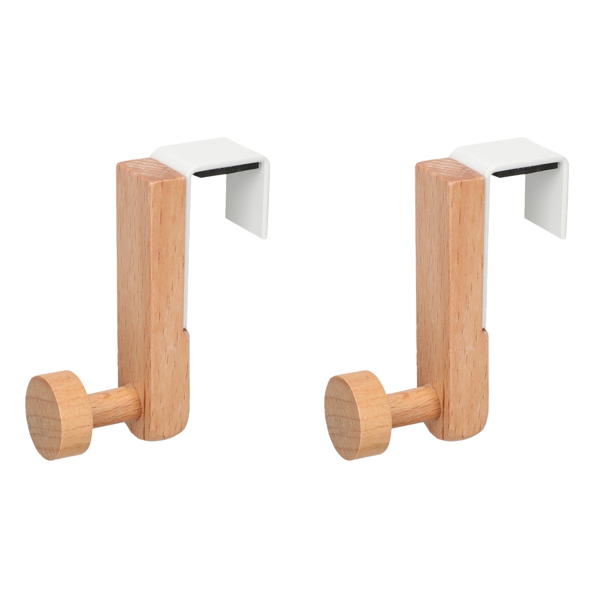 2 Count Heavy Duty Clothes Rack Coat Hangers behind Door Hooks Towel Hanger Japanese Iron Metal