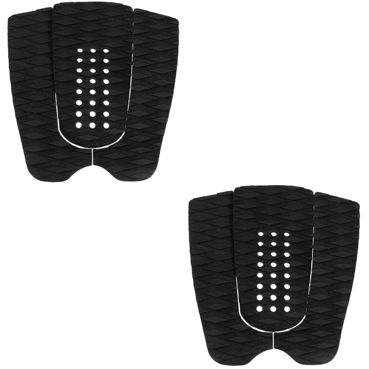 2 Count Holder Surfboard Skid Pad Surfboard Grip Tape 30.00X30.00X0.50CM Black