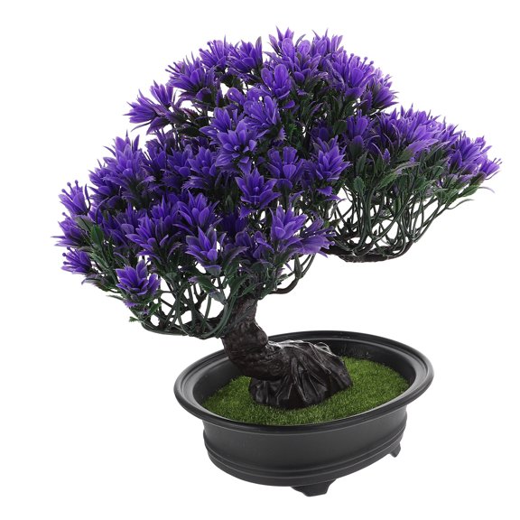 TAILTOSS Set of 2 Imitation Bonsai Pine Trees, Realistic Indoor Outdoor Decorative Plants for Home and Garden