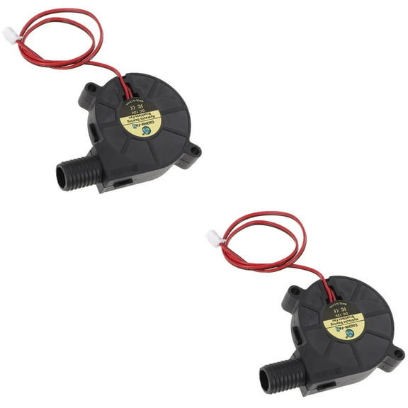 2 Count Inflatable Replacement Fan Blower Mini Portable Black