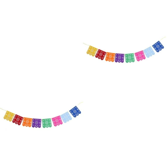 2 Count Iridescent Party Decorations Colorful Latte Decorative Banners