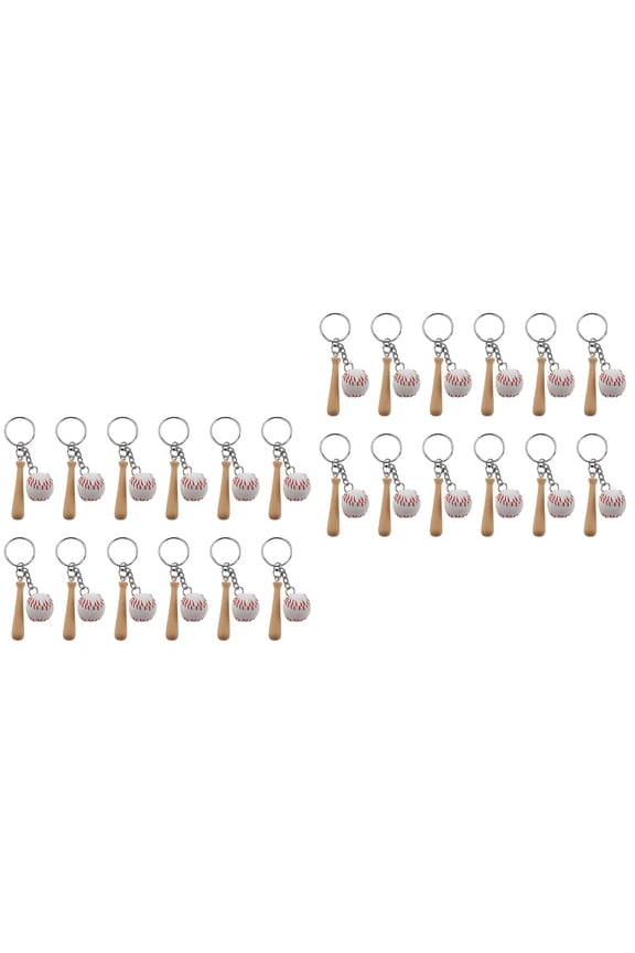Hanging Baseball Keychain, Lightweight Sports Accessory, Assorted Colors for Fans and Collectors