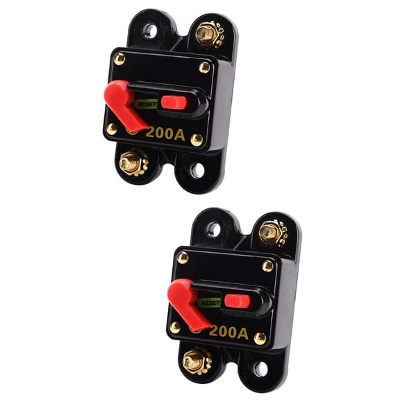 2 Count LED Light Strip Manually Reset Circuit Breaker 8.00X5.20X4.00CM