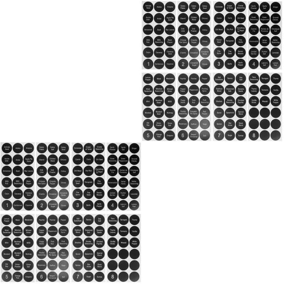 2 Count Labels for Storage Bins Pantry Stickers Containers Condiment Bottle